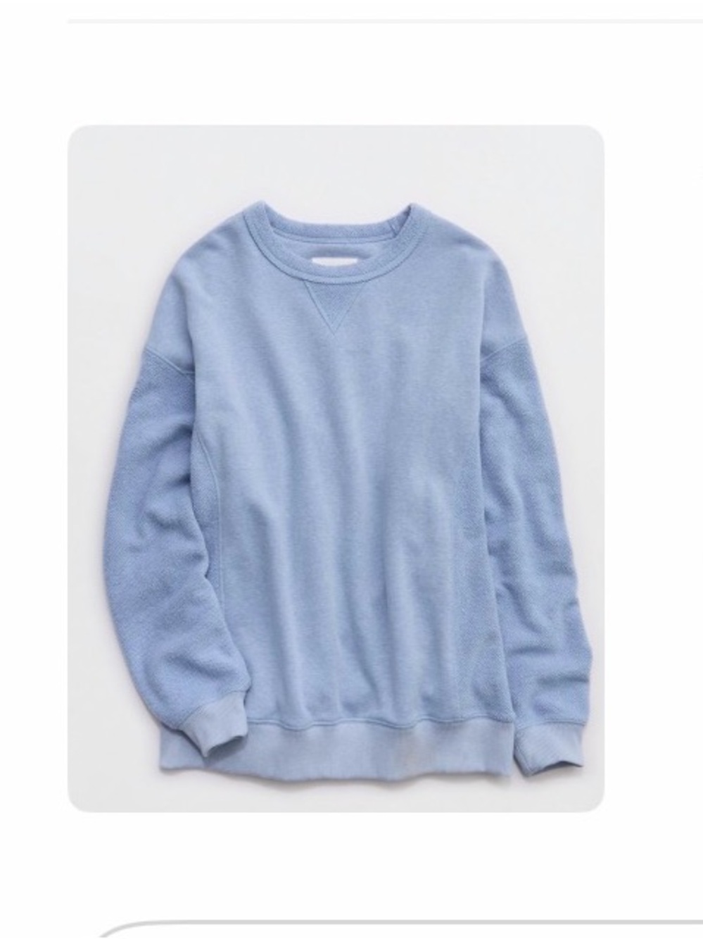 Aerie Très Chic Chenille Sweater - Light Blue